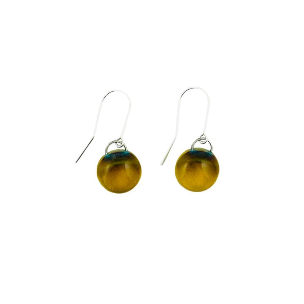 Glass Dot Earrings A - Lemon