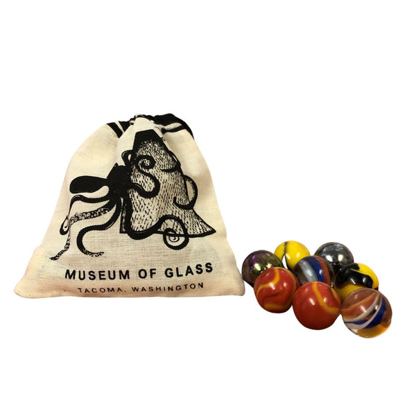 Museum of Glass Marble Bag w/ Marbles