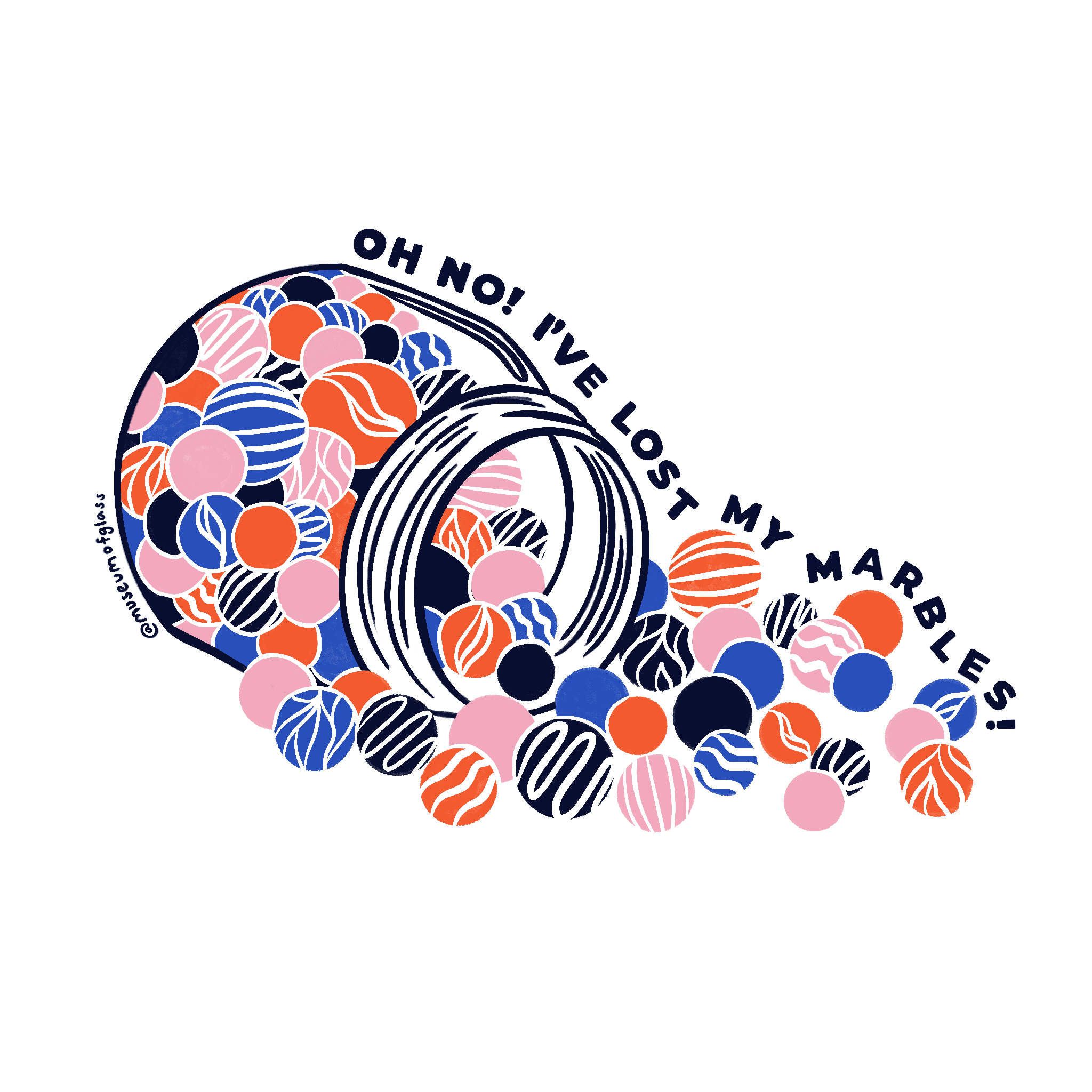 Lost Marbles Sticker I've Lost My Marbles Sticker – Museum of Glass