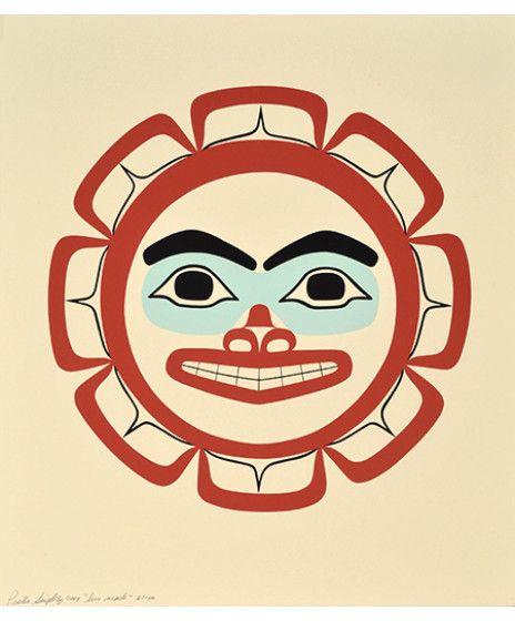 Framed Sun Mask Serigraph