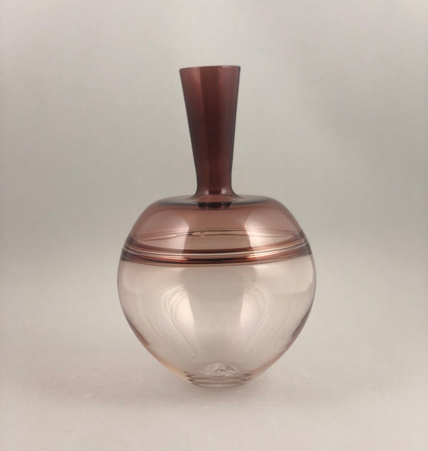 Tea & Clear Glass Vase